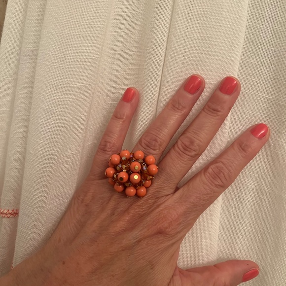 Nordstrom "Bubble ring in Gold and Tangerine" - Picture 5 of 5